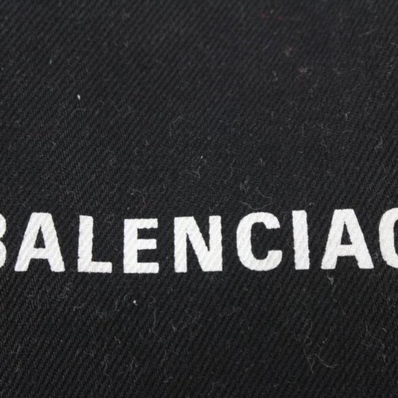 Balenciaga Black Canvas x Calfskin XS Navy Cabas 2way Crossbody 89ba629s - Picture 4 of 12